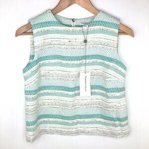NWT Katherine Barclay Montreal Woven Tweed Tank